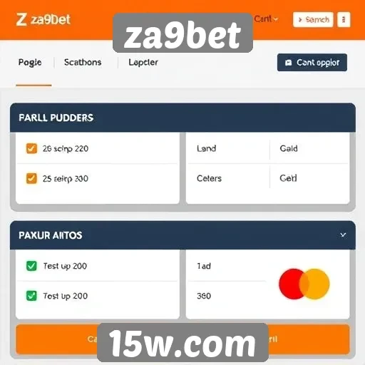 Opcões de pagamento disponíveis no za9bet
